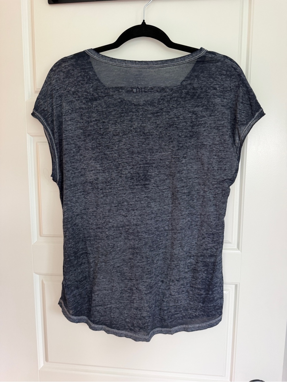 aerie Navy Short-Sleeve Tee with Gold Sun Pocket Graphic - Picture 3 of 3